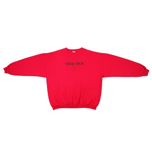 Vintage Tultex Texas Tech University Crew Neck Sweatshirt - Size 2XL - Picture 3 of 8